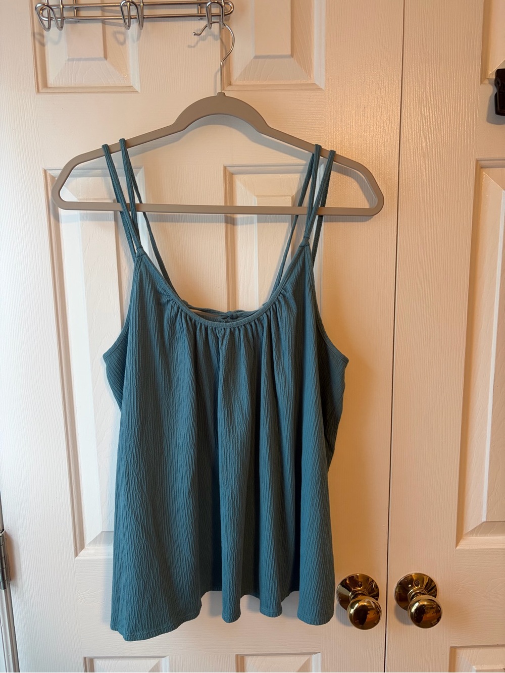 Old Navy Double-Strap Teal Flowy Camisole